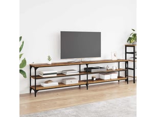 Meuble tv coloris marron 200 cm <strong></strong>  <strong></strong>