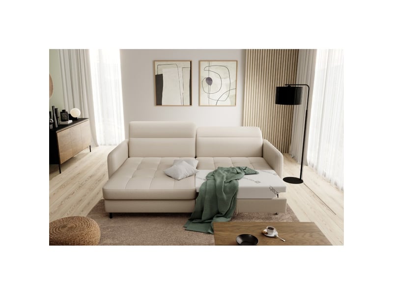  Canapé d'angle collection goumsi coloris beige  - Conforama B