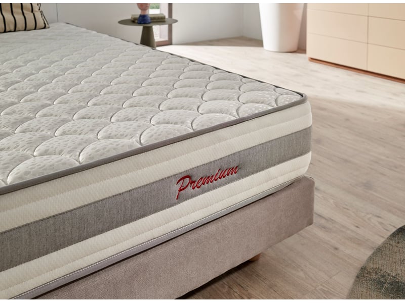  Matelas mousse hr et mémoire de forme au gel luxury ergo premium - mi-ferme, mémoire de forme au gel, face 3d respirante 8435720069358 - Conforama E