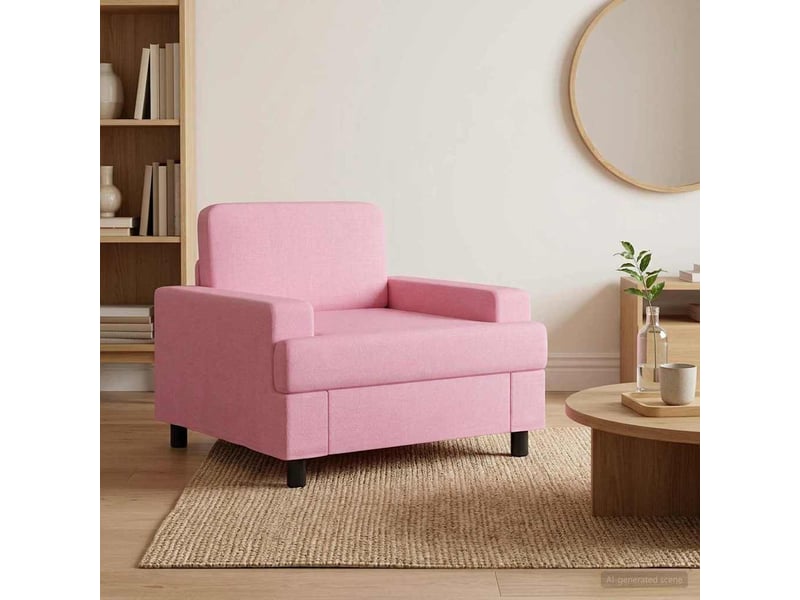 Vidaxl fauteuil rose tissu - Conforama B