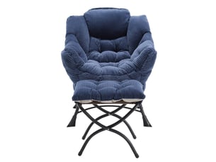 Fauteuil fixe  WISHDOR Tissu bleu