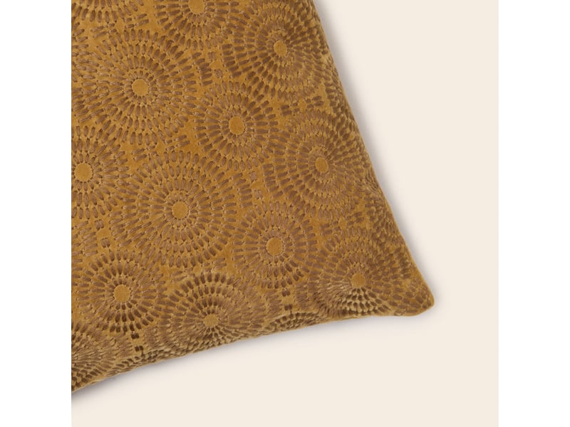  Housse de coussin en velours brodé de fil coton  solaya 26425 - Conforama B