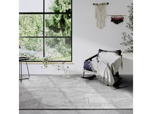 Tapis salon 80 x 250 cm, gris, beige, laine qualité, tissé à la main, ursule original et structuré