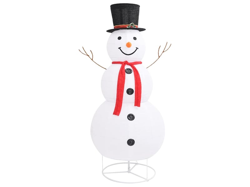  Figurine de bonhomme de neige de noël à led tissu 180 cm  - Conforama E