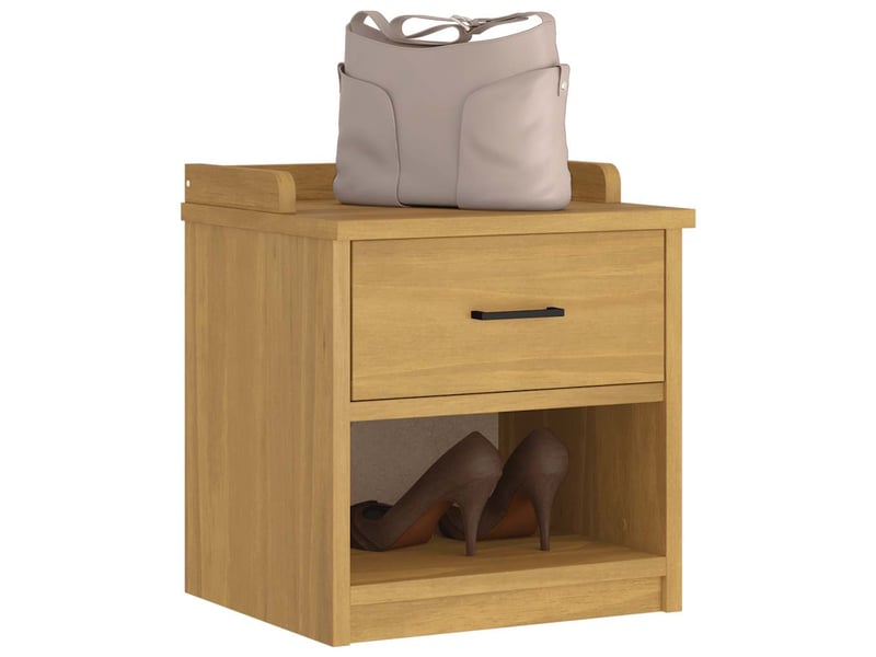  Banc de couloir, banc de rangement sandnes 45x40x50 cm bois de pin massif shl19668  - Conforama D