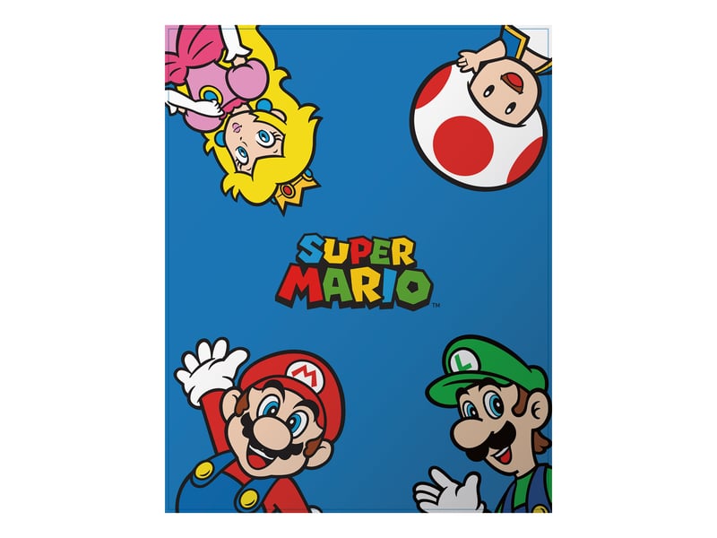  Plaid polaire imprimé, mario let's go 110x140cm  - Conforama A