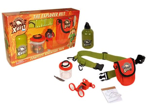 Ceinture d exploration boite loupe, gourde, ceinture avec pochette, optic wonder