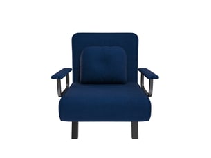 Fauteuil convertible <strong>DUBOISDESIGN</strong> <strong></strong> Tissu / Microfibre bleu vendu A l'unité