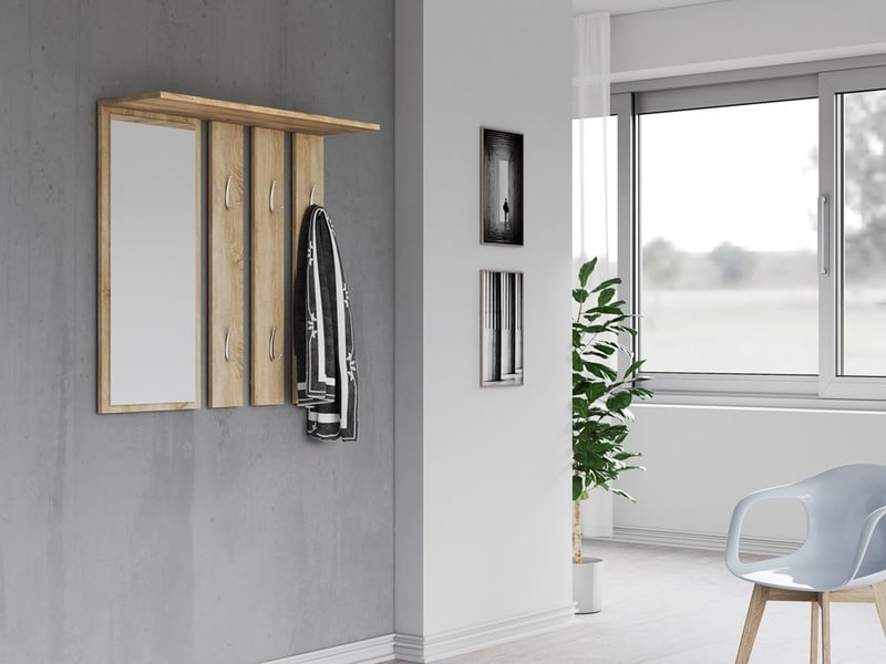  Porte-manteau en opale opal sonoma  - Conforama D