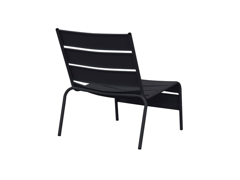 Fauteuil relax de jardin en métal avec repose pieds gris - baca - Conforama D