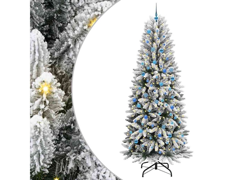 Sapin de noël artificiel, arbre de noël blanc 240 cm shl7421 - Conforama A