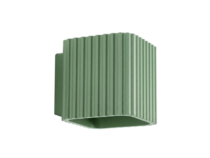 Applique riff sauge g9 aluminium moderne 10x10x12cm SL.3112 - Conforama A