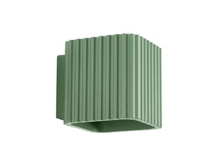 Applique riff sauge g9 aluminium moderne 10x10x12cm