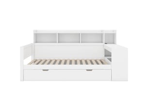 Lit banquette 90x200 cm <strong>ZOVIRA</strong>  <strong></strong> coloris blanc