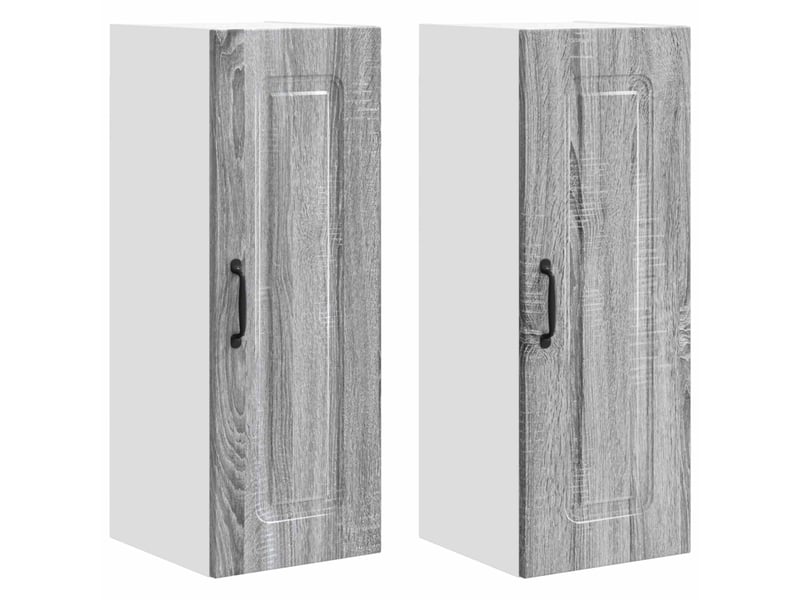  Meuble mural de cuisine | armoire de cuisine 2 pcs gris sonoma shl9017  - Conforama A