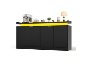Buffet 4 porte(s)  0 tiroir(s) ROLIPO  - 39 cm coloris noir 