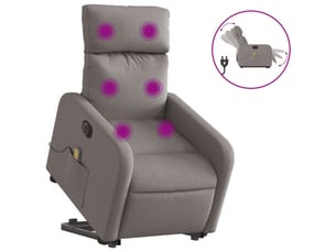 Fauteuil fixe  DECOSHOP 26 Tissu taupe
