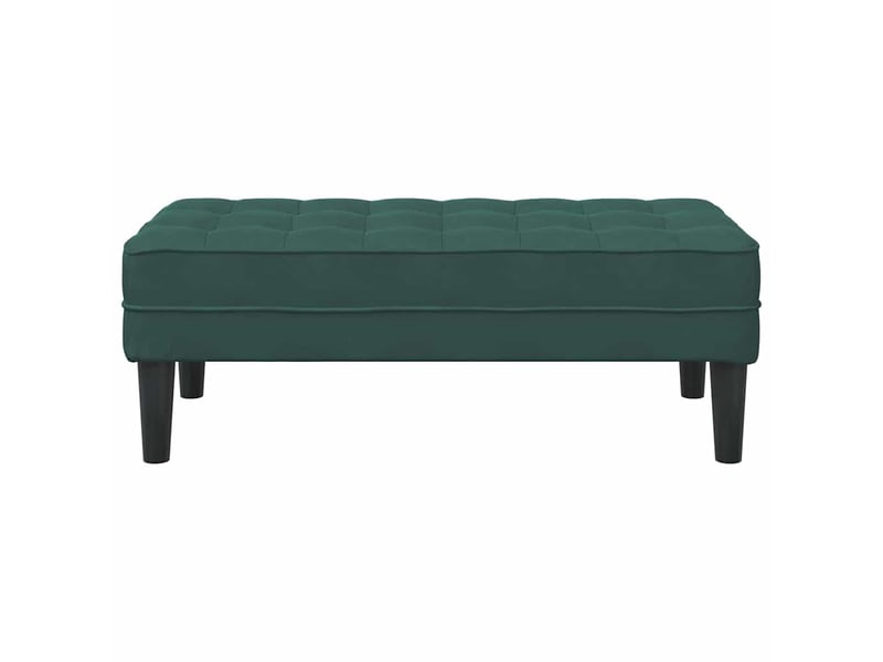  Banc chambre, banc de lit vert foncé 113x57x39 cm velours  - Conforama D