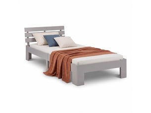 Lit simple 90x190 cm 3218 coloris beige