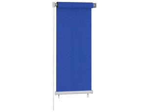 Store enrouleur, store roulant d'extérieur 65 (l) x 140 (h) cm hdpe bleu cf47408