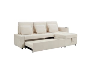 Deplimousse convertible 3 places <strong>HAUSS SPOLE</strong> <strong></strong> beige clair