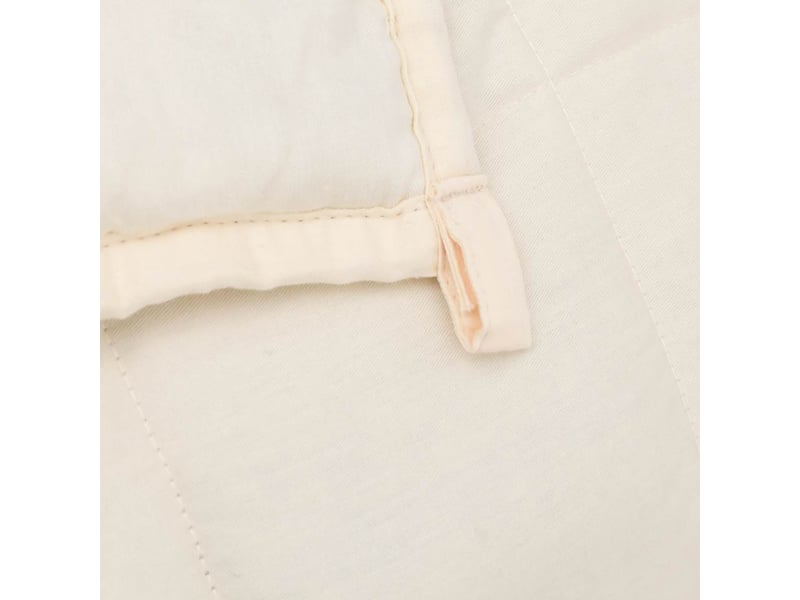  Couverture lestée adulte crème clair 220x260 cm 15 kg tissu shl75897  - Conforama E