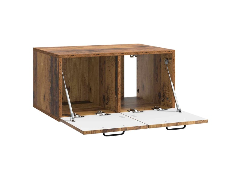  Meuble tv - banc tv - meuble de rangement mural bois ancien 59,5 x 41 x 30 cm bois d'ingénierie  - Conforama E