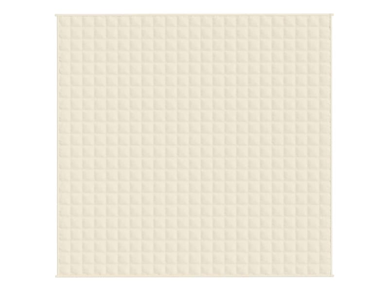  Couverture lestée adulte crème clair 220x240 cm 15 kg tissu shl52082  - Conforama C