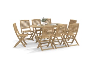 Chaises de jardin pliantes lot de 8 48,5x57x90 bois d'acacia
