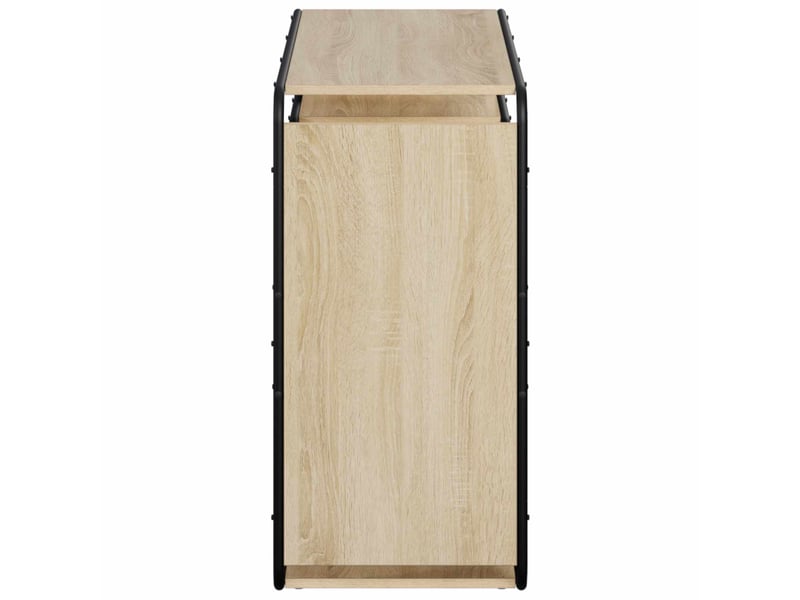  Buffet salon, buffet de rangement chêne sonoma 98x37,5x75,5 cm bois d'ingénierie  - Conforama D