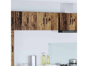 Meuble mural de cuisine, armoire de cuisine bois ancien 40x31x40cm shl9693