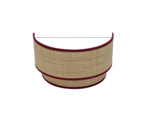 Applique murale fabrilamp roque naturel rouge e27 17 x 30 x 15 cm