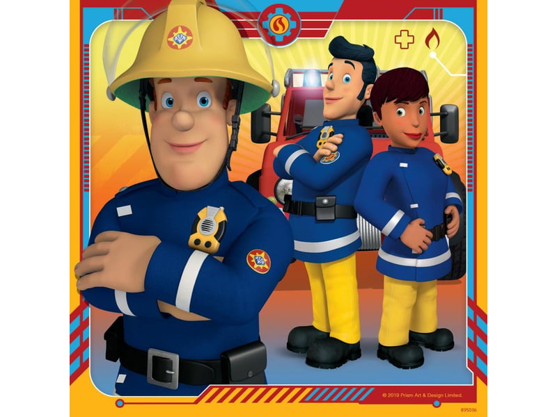  Puzzles 3x49 pieces notre héros sam le pompier 05077 - Conforama C