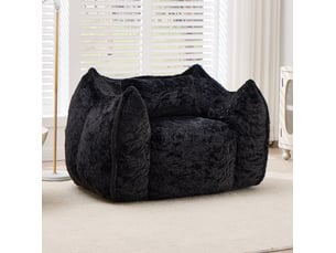 Fauteuil fixe <strong>DESMIU</strong> <strong></strong> Tissu noir vendu A l'unité