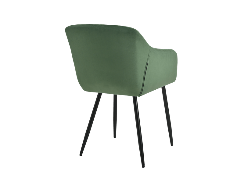  Lot de 6 chaises de salle à manger goeurvant 711 en velours et pieds en métal - vert forêt JOD00711AAU-6 - Conforama W
