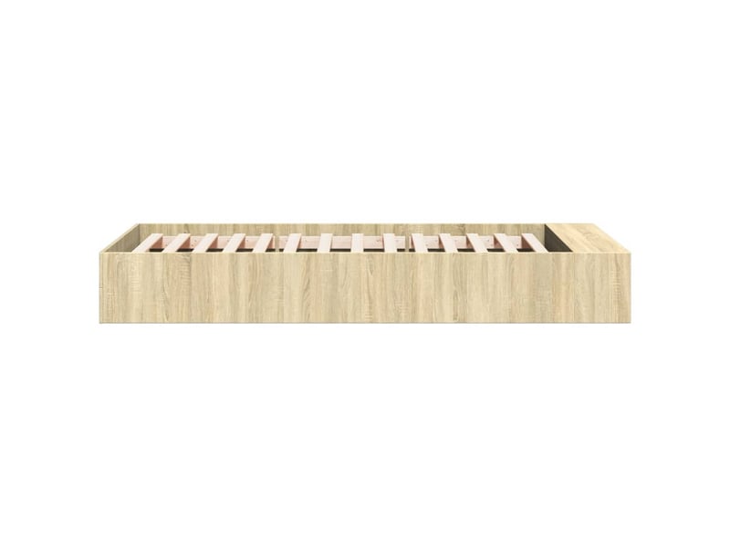  Lit simple- lit adulte -  cadre de lit sans matelas chêne sonoma 100x200 cm  - Conforama D