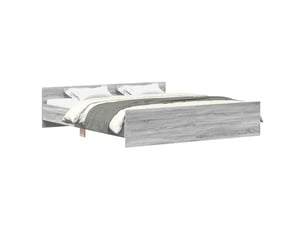 Lit 2 places 200x200 cm    coloris gris