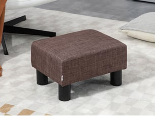 Pouf / repose pied <strong>BIQZUYA</strong> <strong></strong> marron