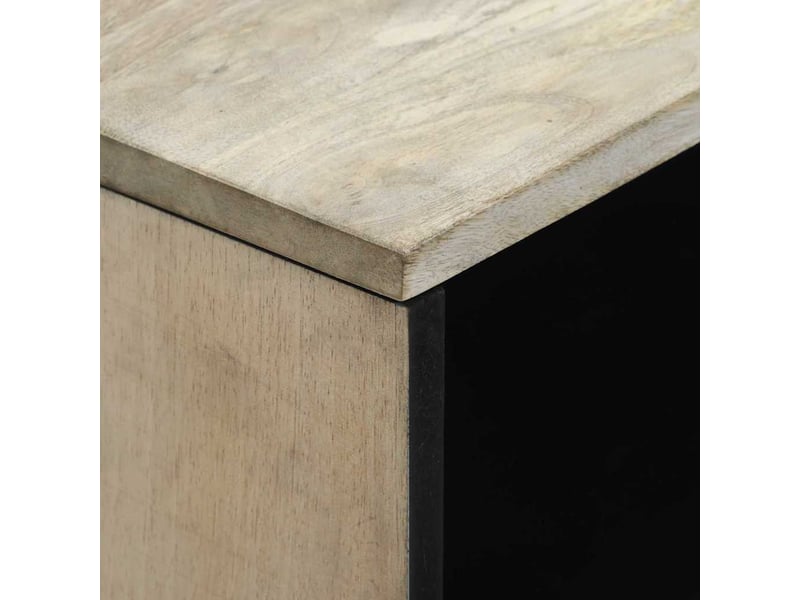  Table de chevet - cabinet de chevet - table de nuit blanc 50 x 33 x 62 cm bois d'ingénierie  - Conforama E