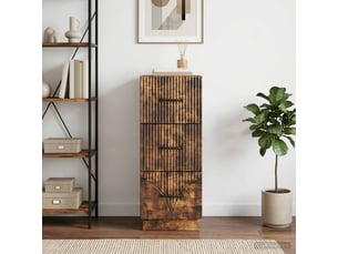 Armoire de rangement bureau, armoire à tiroirs 33 x 34.5 x 87 cm bois d'ingénierie shl6583