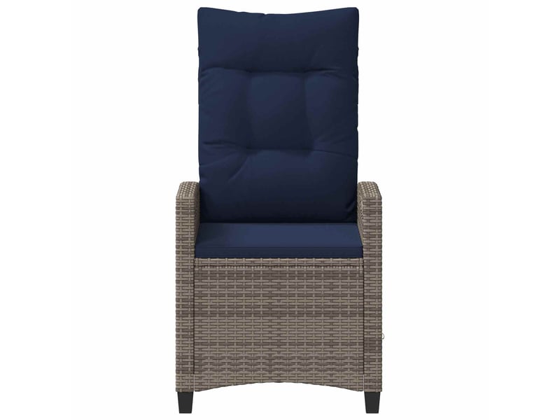 Chaise de jardi, chaise d'extérieur inclinable 56 x 60 x 112 cm acier cf30204 - Conforama E