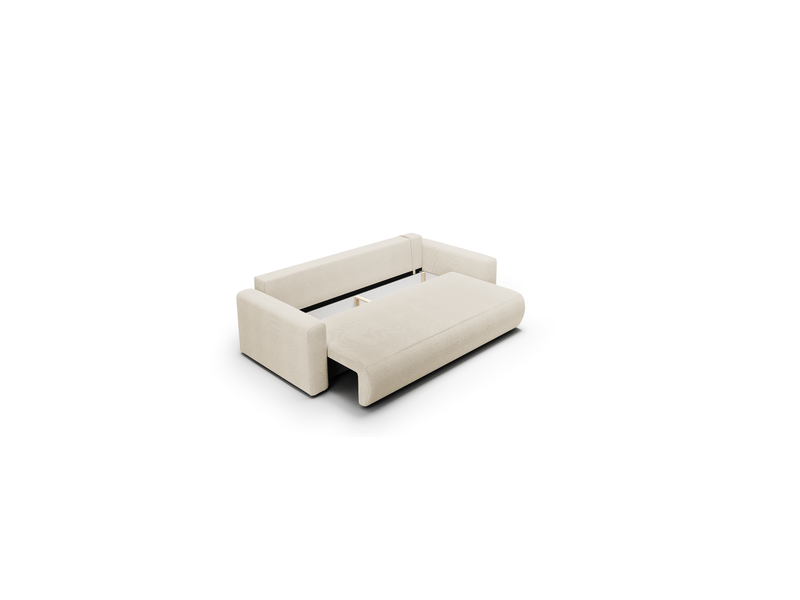Canapé convertible 4 places welly gris clair - Conforama C