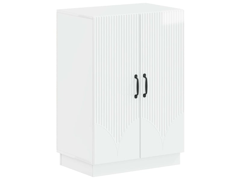  Meuble à chaussures, armoire à chaussures hoorn 59,5x39,5x87 cm blanc brillant  - Conforama A