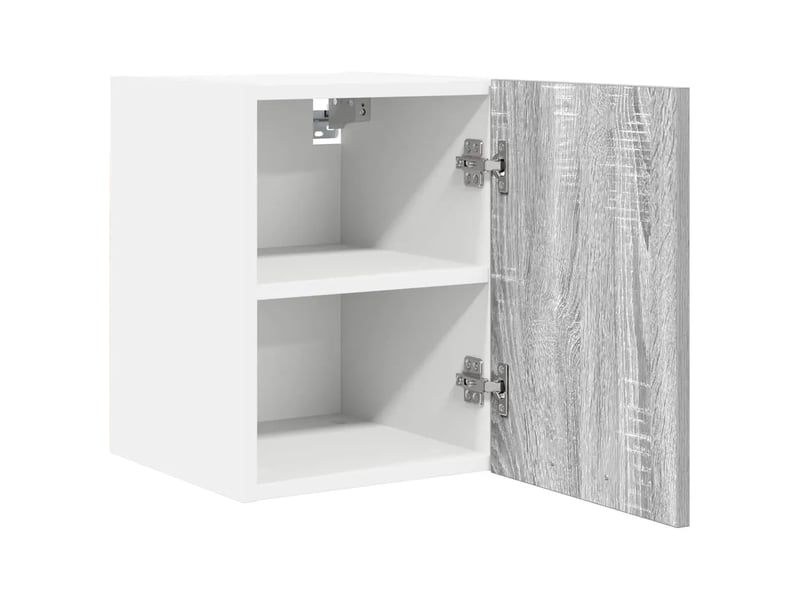  Lot de 2 armoires suspendues modernes rangement pratique 30 x 31 x 40 cm en bois gris sonoma 02_0053172  - Conforama B