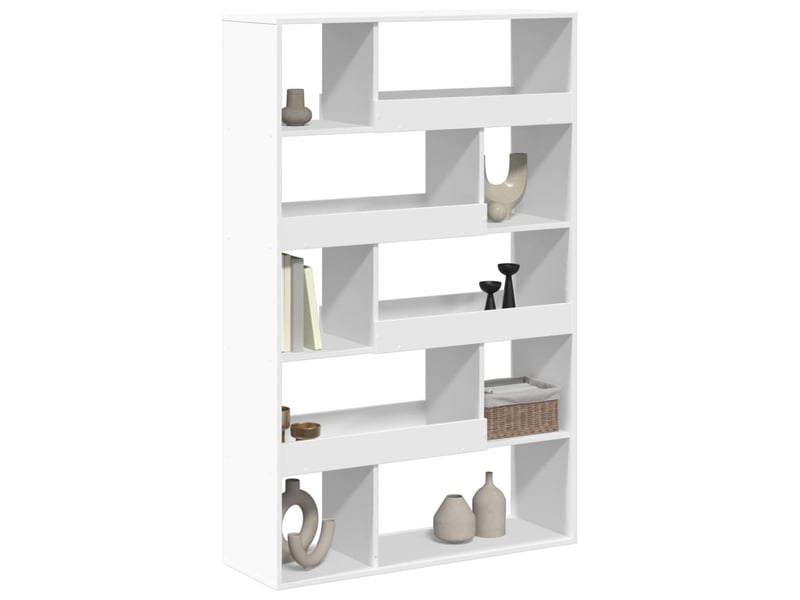  Bibliothèque, armoire à livres blanc 100x33x156,5 cm bois d'ingénierie shl7693  - Conforama C