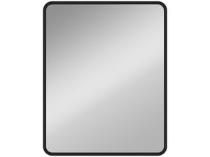 Miroir rectangulaire de porte coloris noir <strong></strong>  <strong></strong> - 50 cm x 40 cm