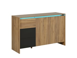 Buffet 2 porte(s) 3 tiroir(s) BGSRYAO - 120 cm coloris marron