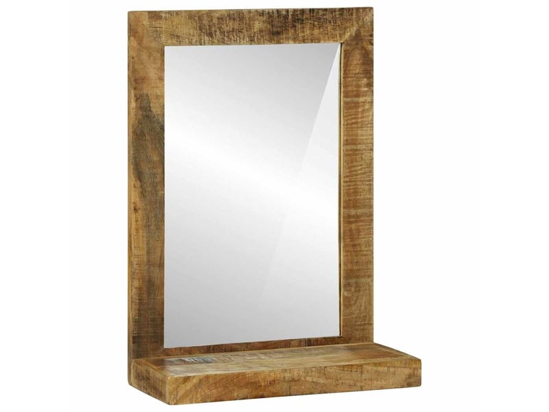  Miroir de salle de bain, miroir de toilette marron bois de mangue massif cf62640  - Conforama B