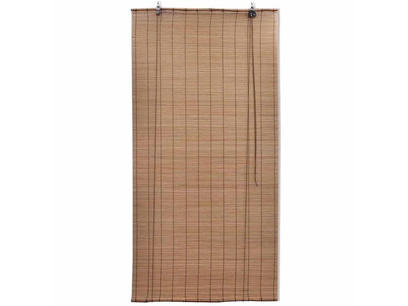  Lot de 2 stores enrouleur, stores roulants en bambou 100x160 cm marron cf48955  - Conforama A