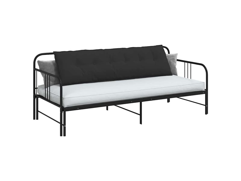  Coussin de dos, coussin de dossier noir 180 x 50 cm tissu en microfibre cf54830  - Conforama C